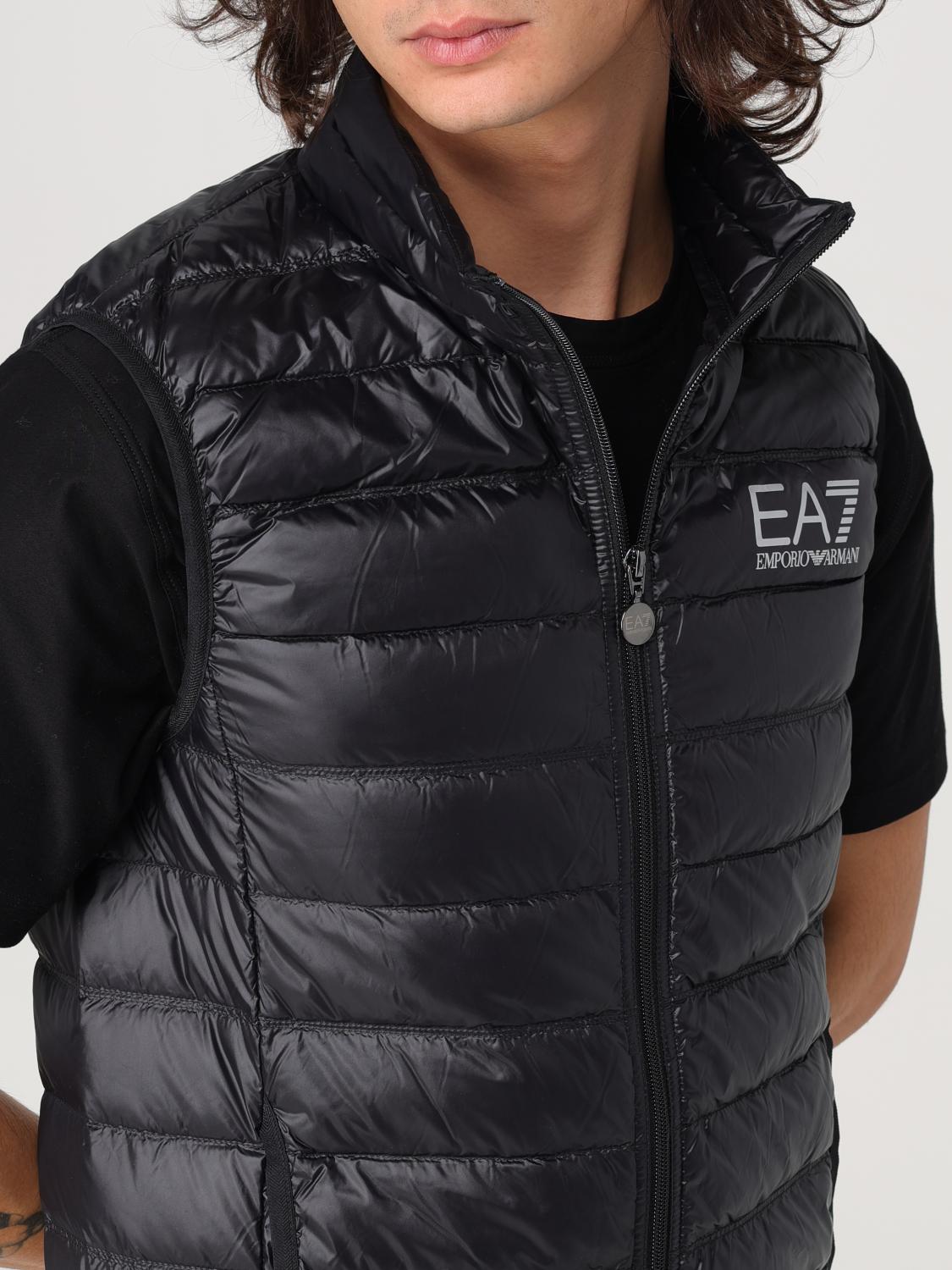 EA7 GILET: Gilet EA7 in nylon trapuntato , Nero - Img 4