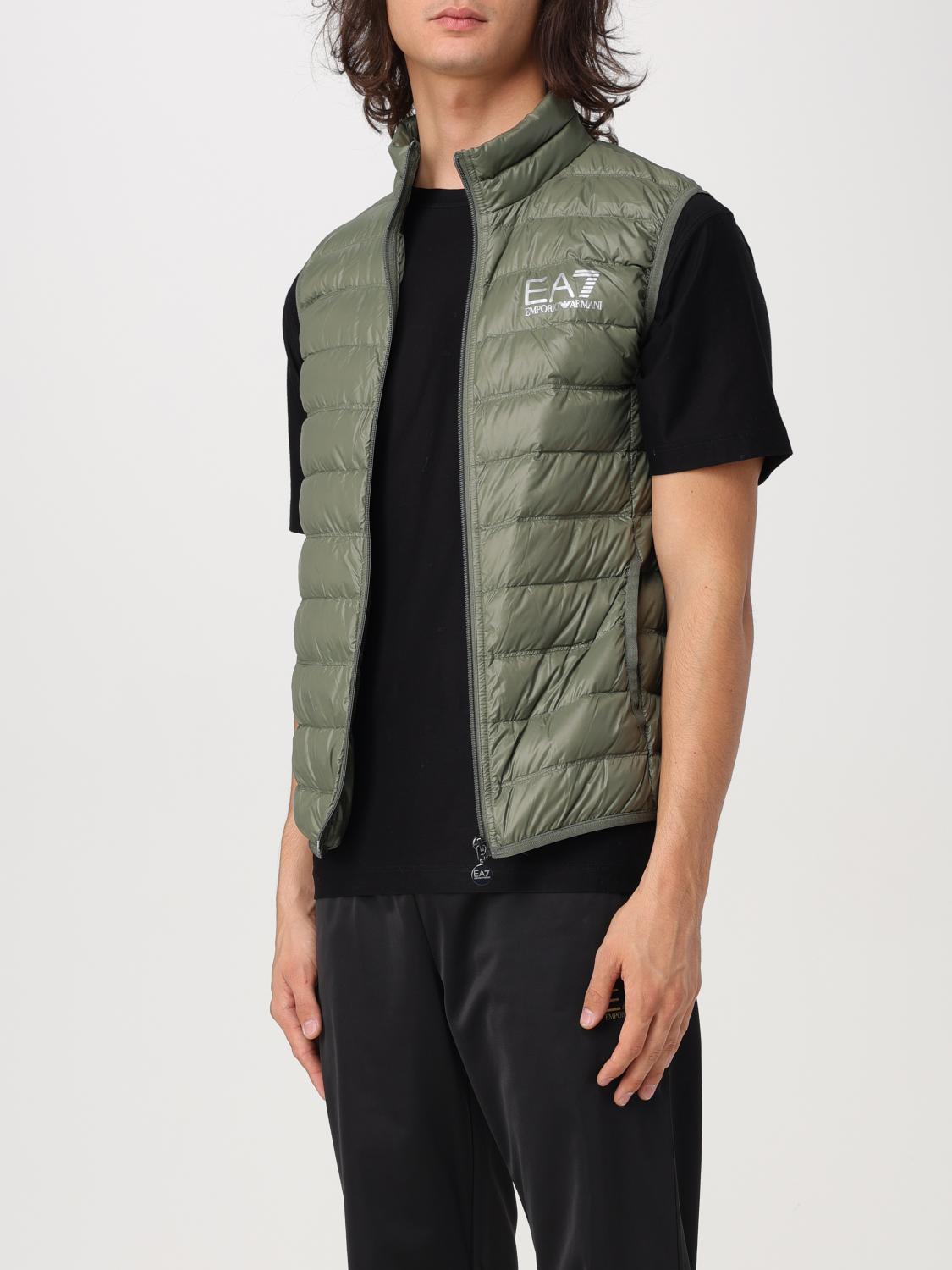 EA7 GILET: Gilet EA7 in nylon trapuntato , Verde - Img 3