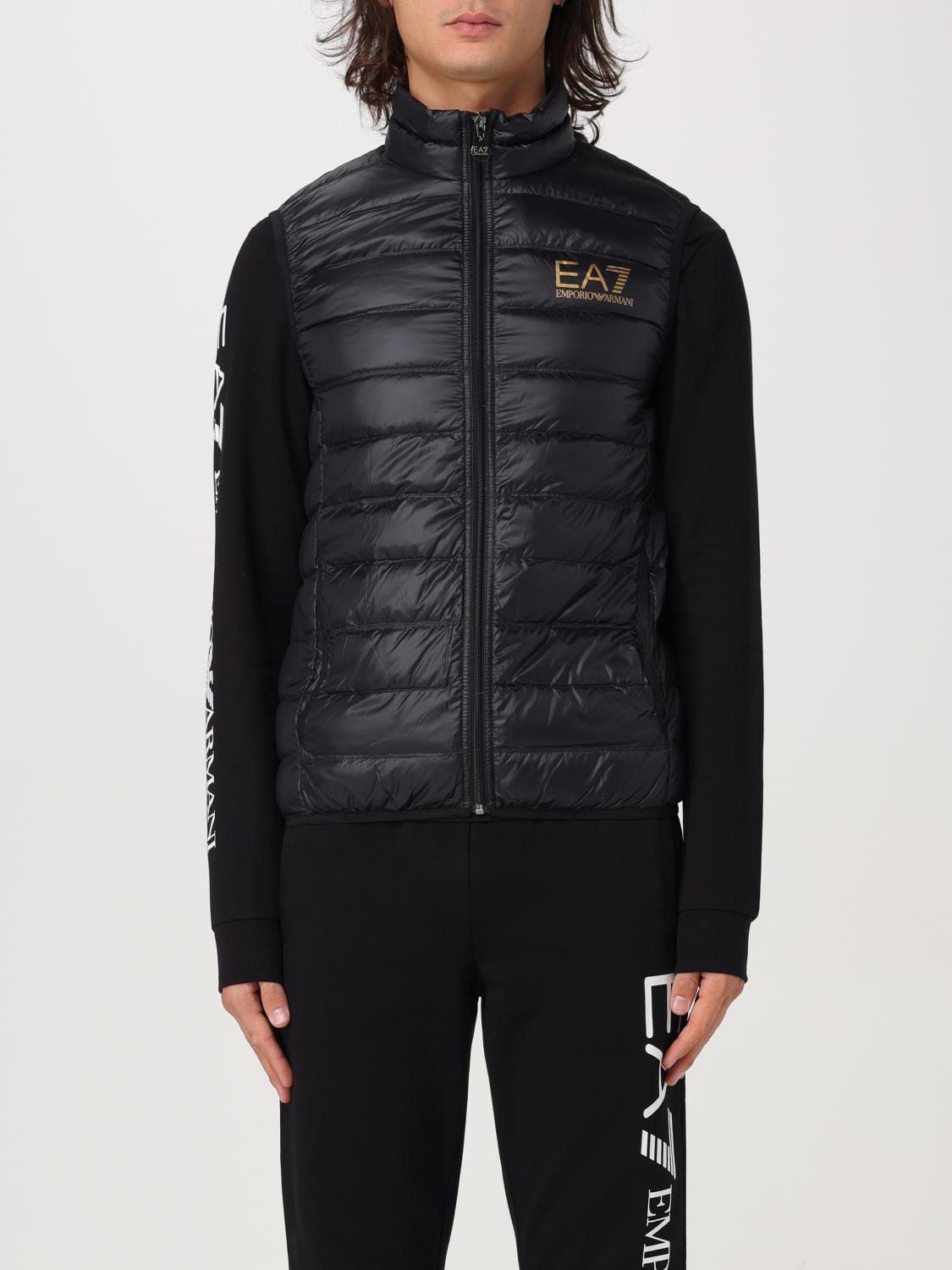 EA7 GILET: Gilet EA7 in nylon trapuntato , Nero 1 - Img 1