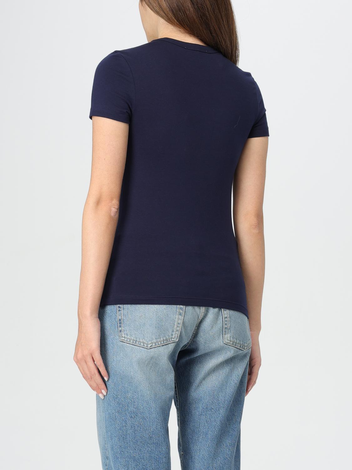 LACOSTE T-SHIRTS: T-shirt Lacoste in cotone stretch , Blue - Img 2