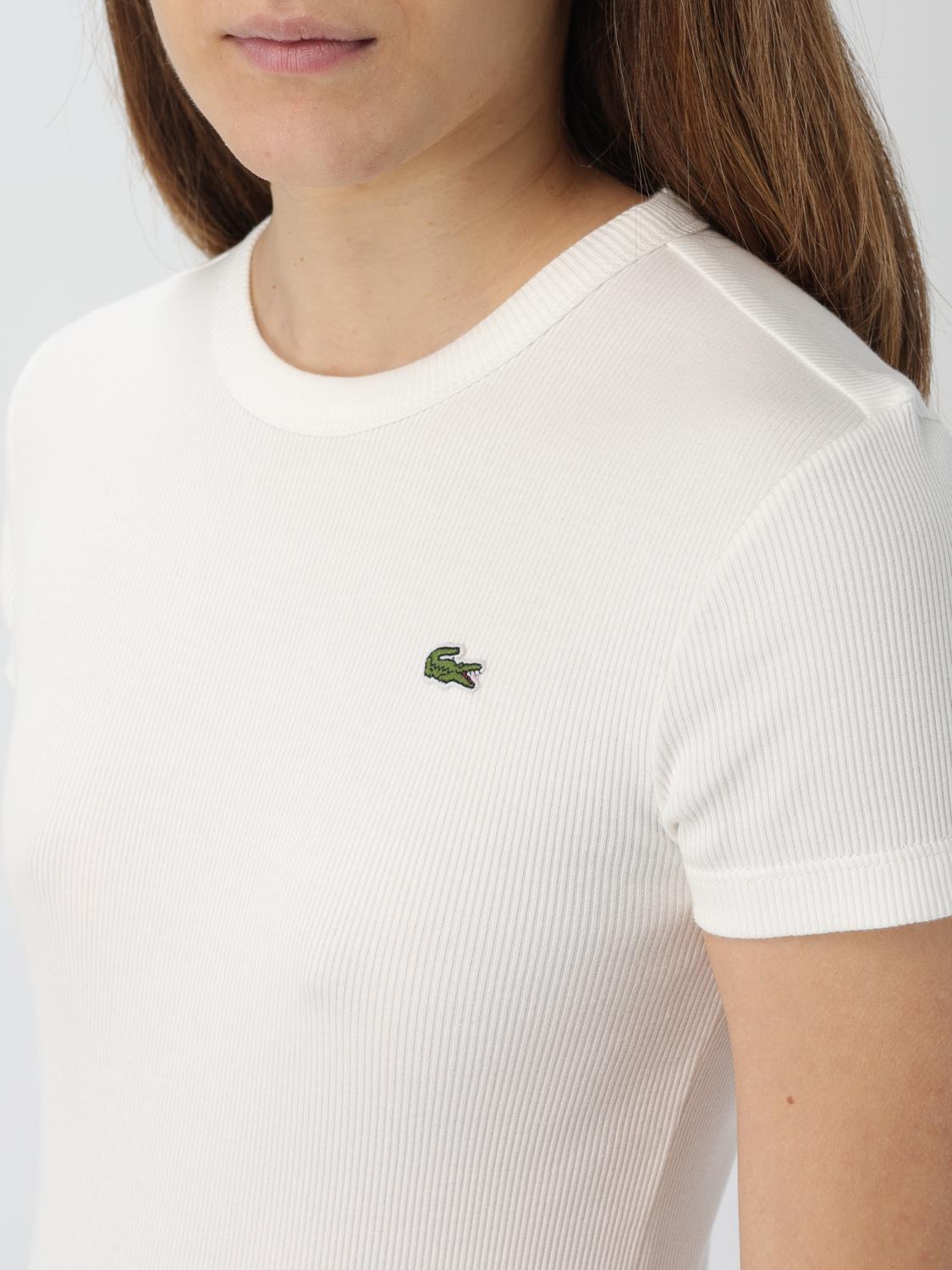 LACOSTE CAMISETA: Jersey mujer Lacoste, Blanco - Img 3