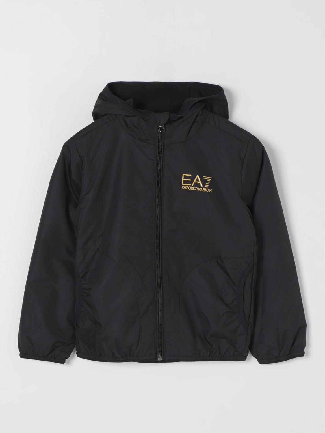 EA7 Coat kids Black 1 Ea7 coat 8NBB01BN27Z online at GIGLIO.COM