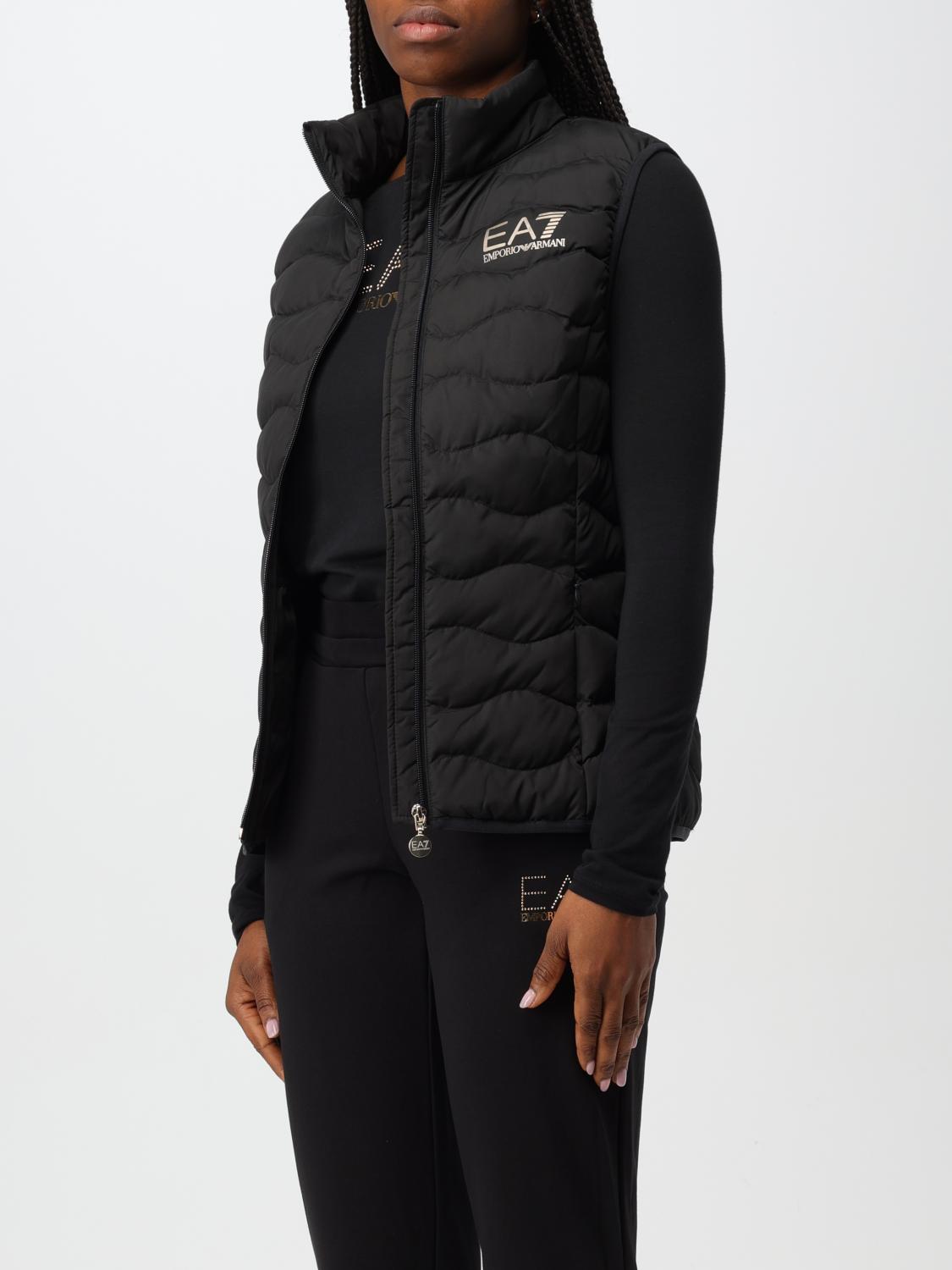 EA7 GILET: Gilet EA7 in nylon trapuntato , Nero - Img 3