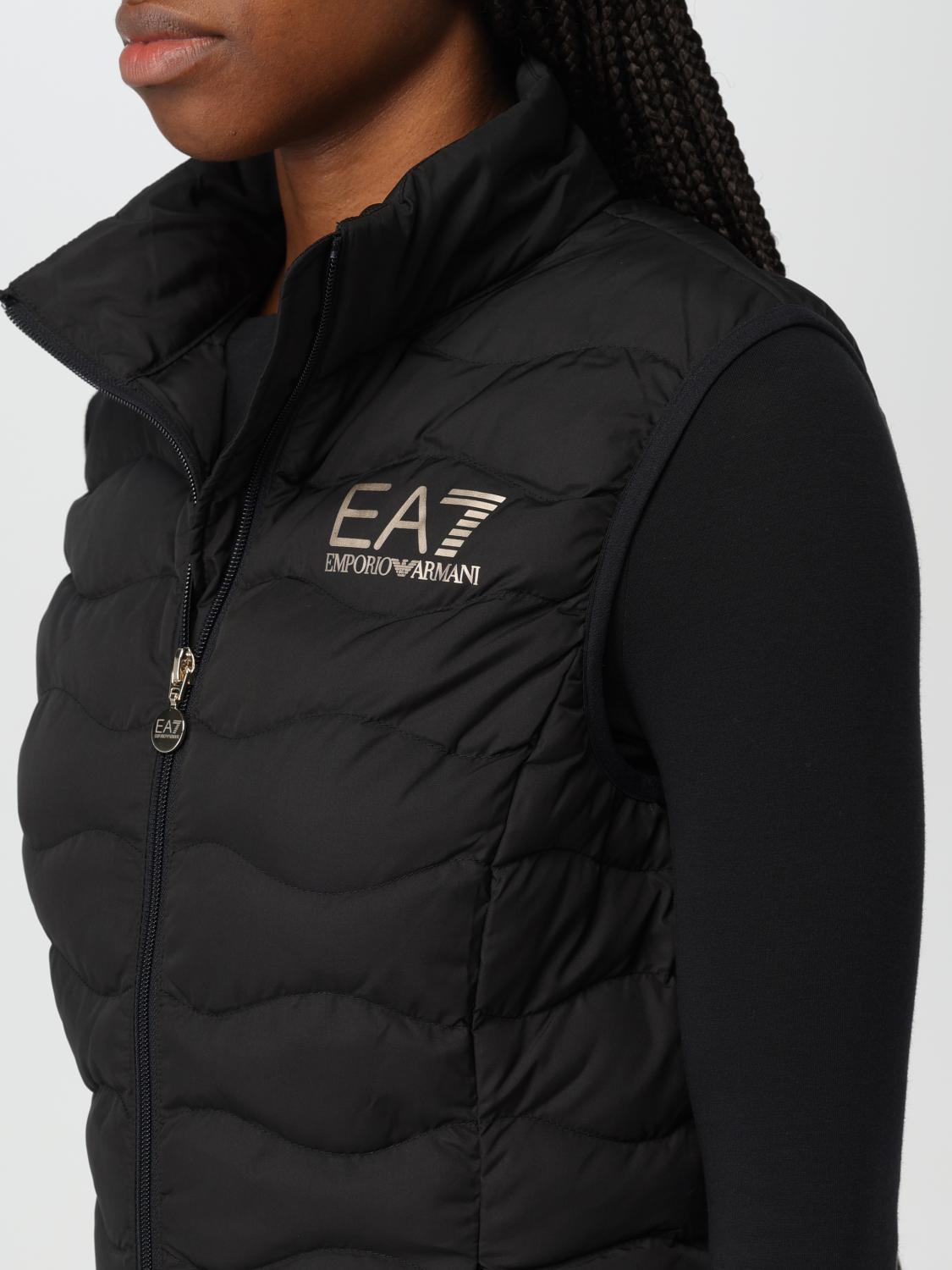 EA7 GILET: Gilet EA7 in nylon trapuntato , Nero - Img 4