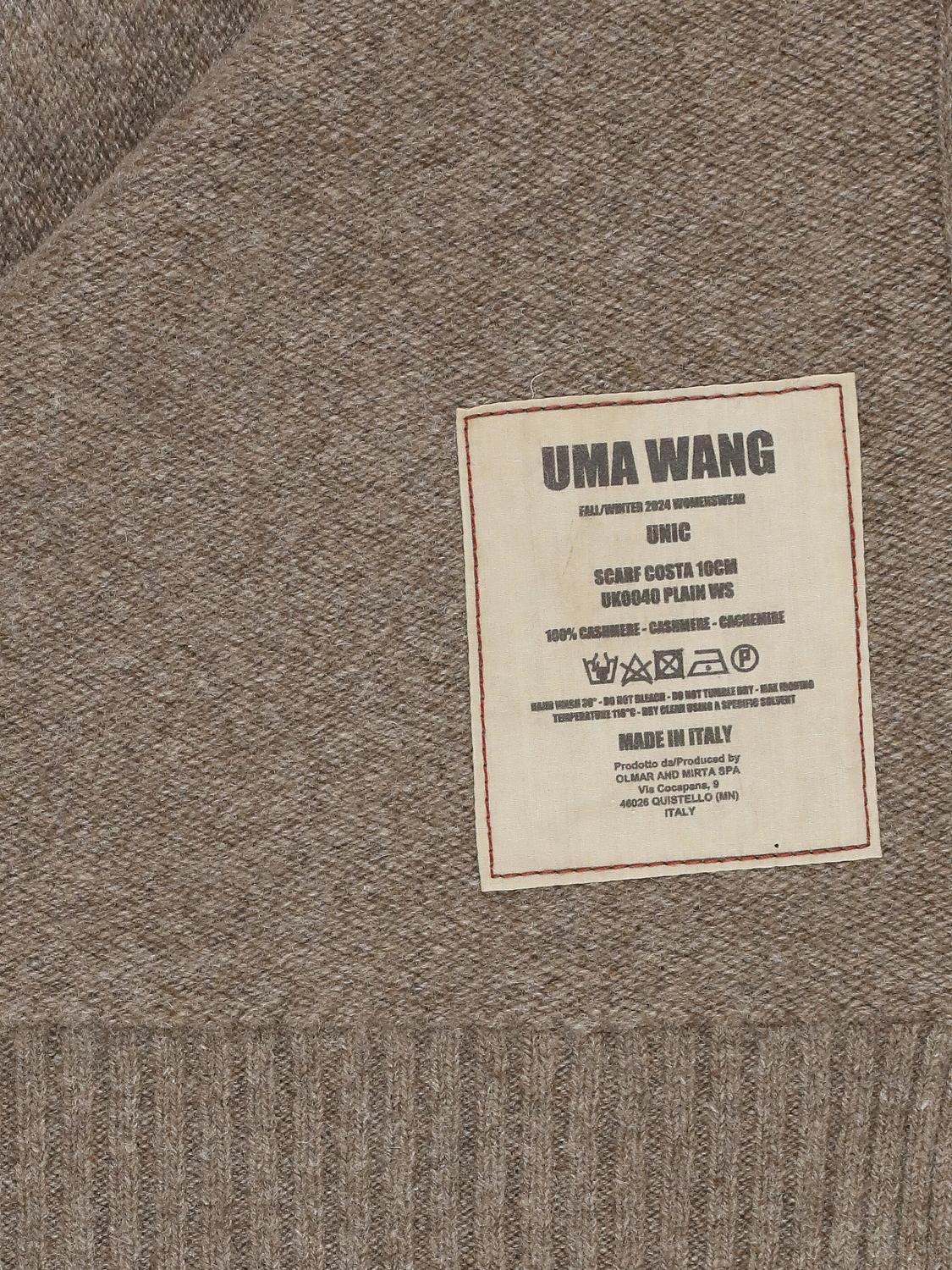 UMA WANG SCARF: Scarf woman Uma Wang, Brown - Img 3