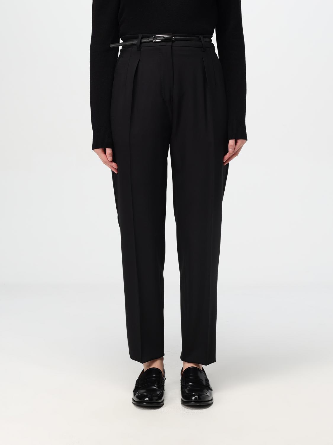 パンツ MAX MARA STUDIO Women Straight Pants 2426136081600 006 BLACK Max Mara Studio Outlet: Pants woman Max Mara - Black | Max