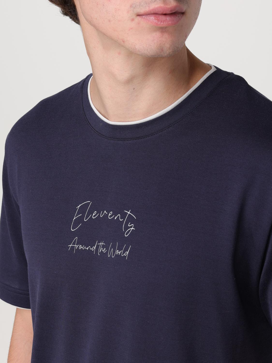 ELEVENTY T-SHIRT: T-shirt men Eleventy, Blue - Img 3