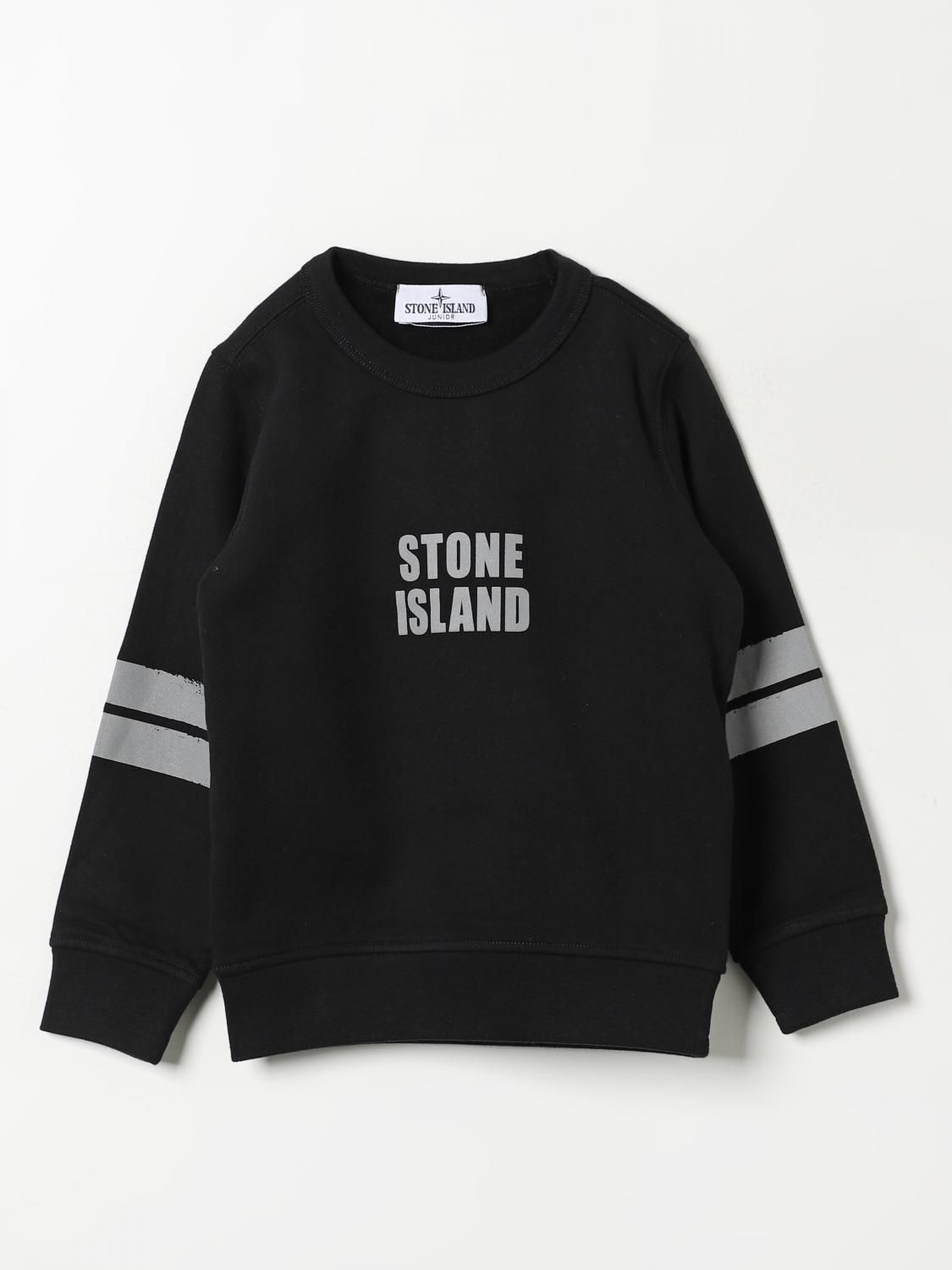 STONE ISLAND JUNIOR SWEATER: Sweater kids Stone Island Junior, Black - Img 1