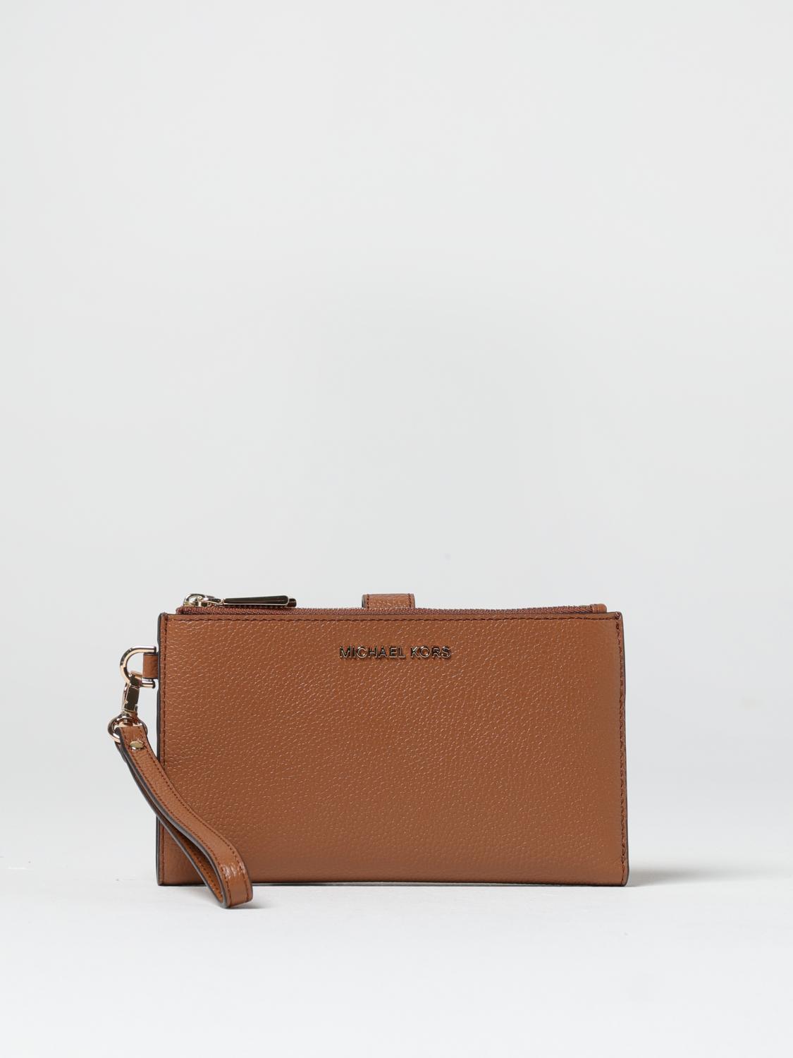 MICHAEL KORS WALLET: Mini bag woman Michael Kors, Brown - Img 1