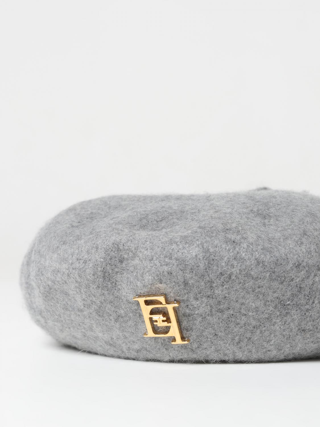 ELISABETTA FRANCHI LA MIA BAMBINA GIRLS' HATS: Elisabetta Franchi La Mia Bambina felt beret, Grey - Img 3