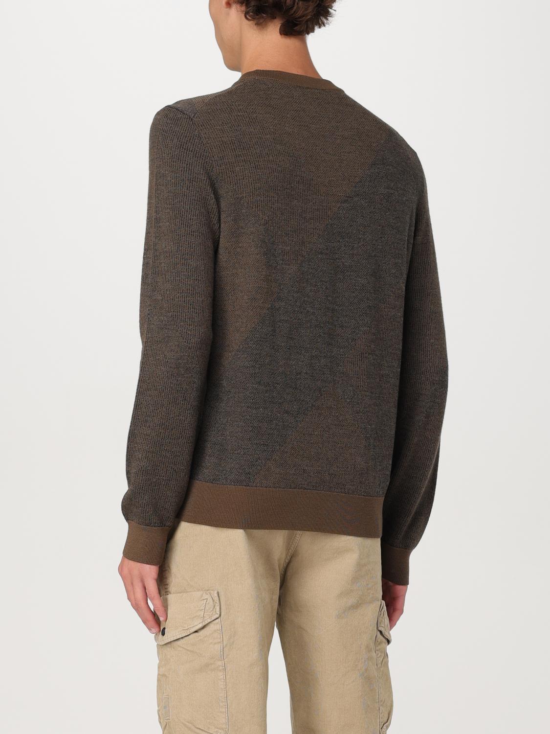 BOSS SWEATER: Sweater men Boss, Brown - Img 2