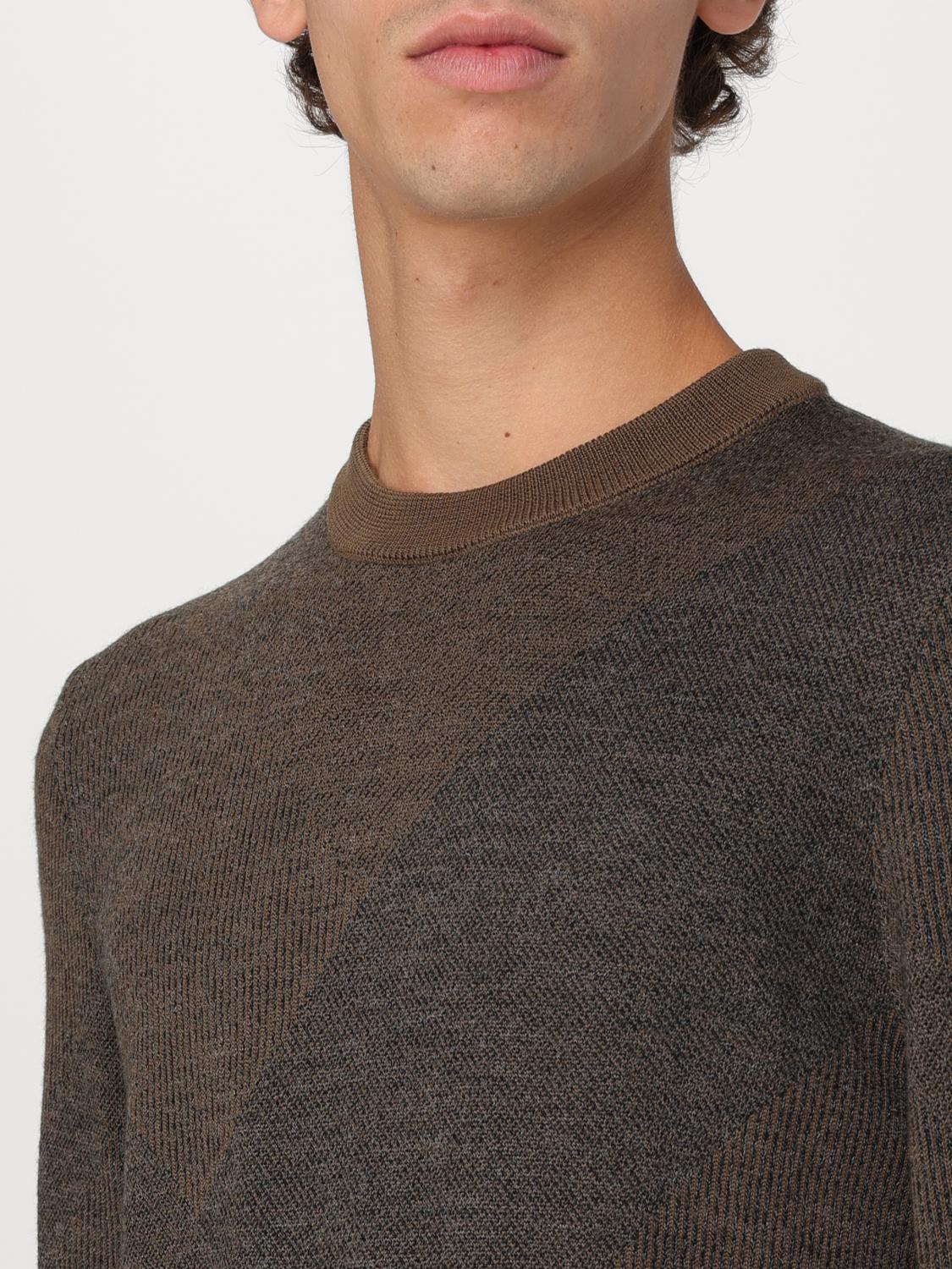 BOSS SWEATER: Sweater men Boss, Brown - Img 3