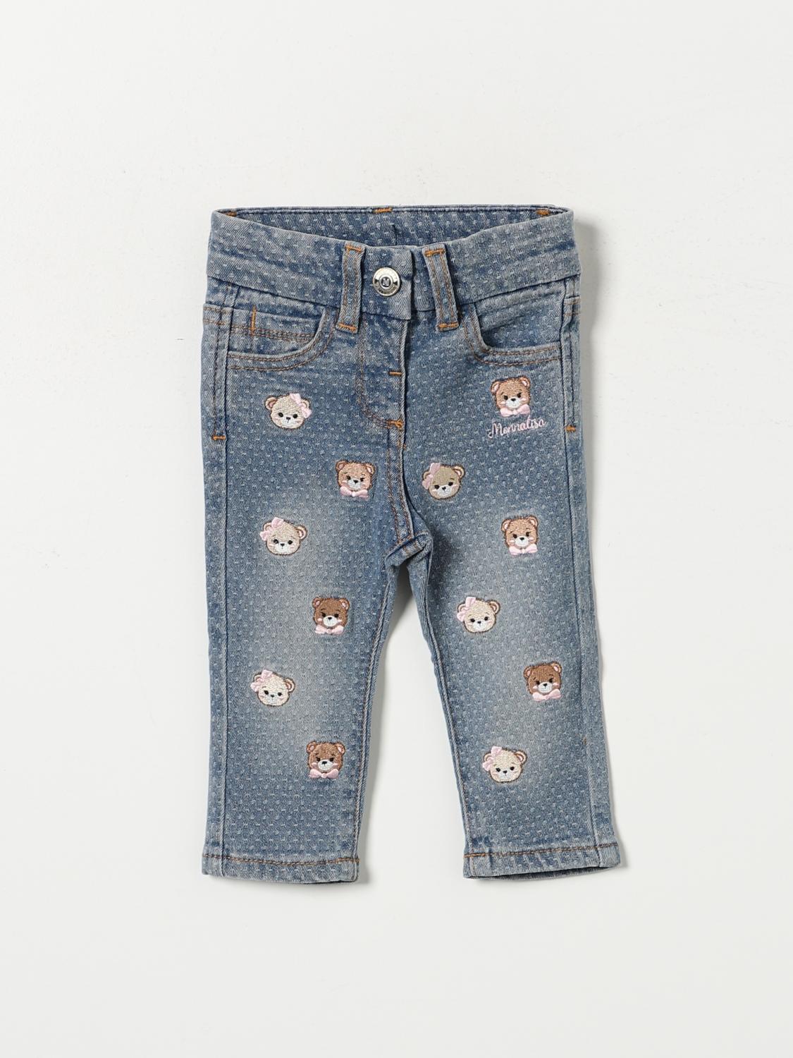 MONNALISA PANTS: Pants kids Monnalisa, Denim - Img 1