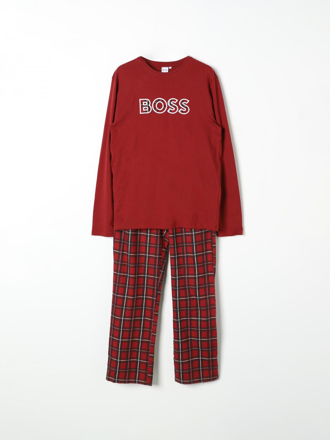 BOSS PIJAMA: Pijama niños Boss, Granate - Img 1