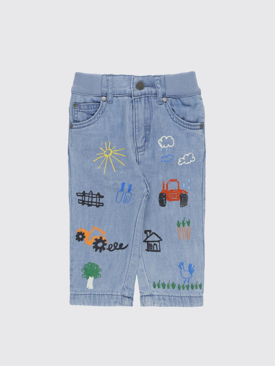 STELLA MCCARTNEY KIDS 팬츠: 팬츠 남아 Stella McCartney Kids, 블루 - Img 1