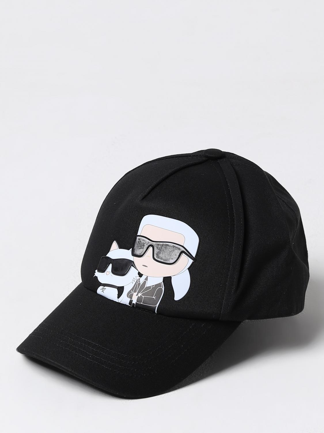 Giglio Cappello Karl Lagerfeld in cotone con stampa