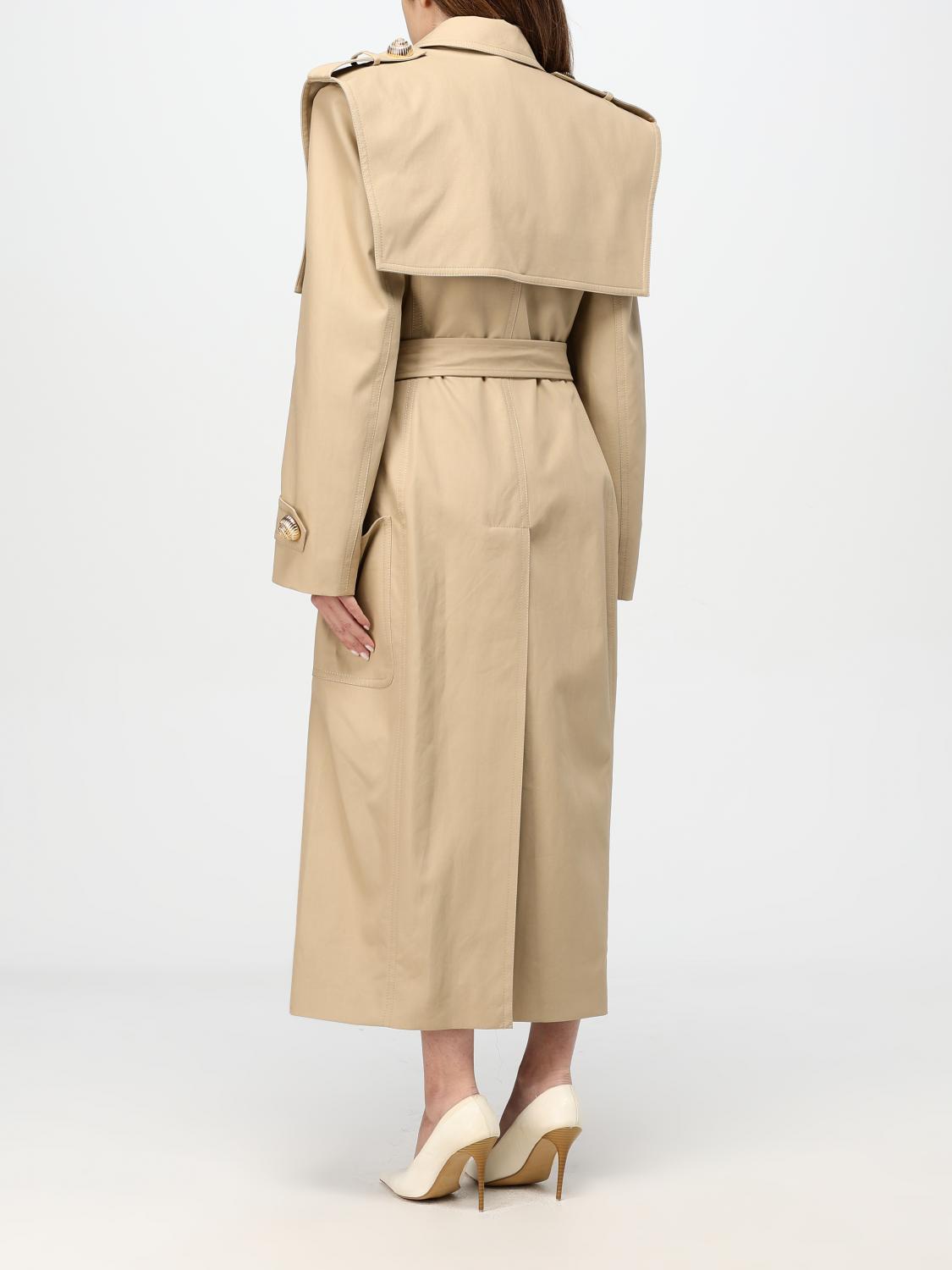 BALMAIN TRENCH: Trench Balmain in cotone , Beige - Img 3