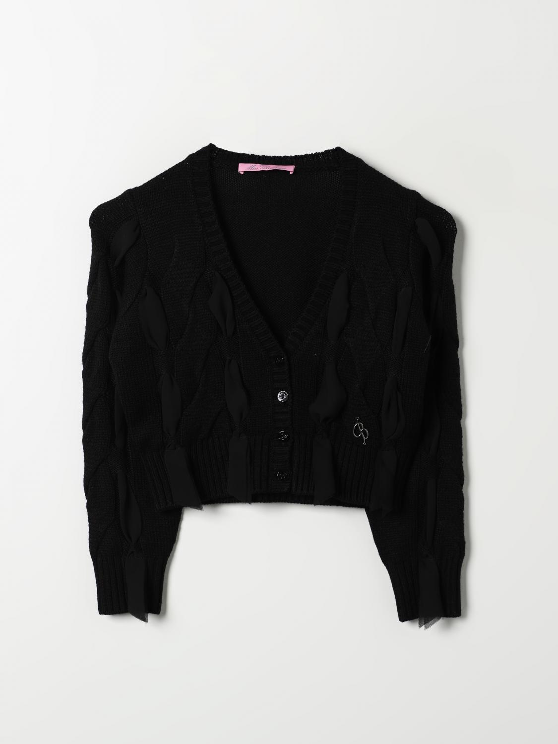 MISS BLUMARINE SWEATER: Sweater kids Miss Blumarine, Black - Img 1