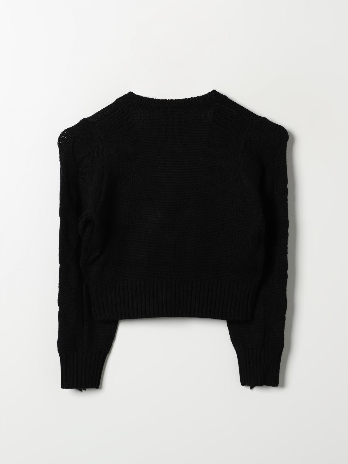 MISS BLUMARINE SWEATER: Sweater kids Miss Blumarine, Black - Img 2