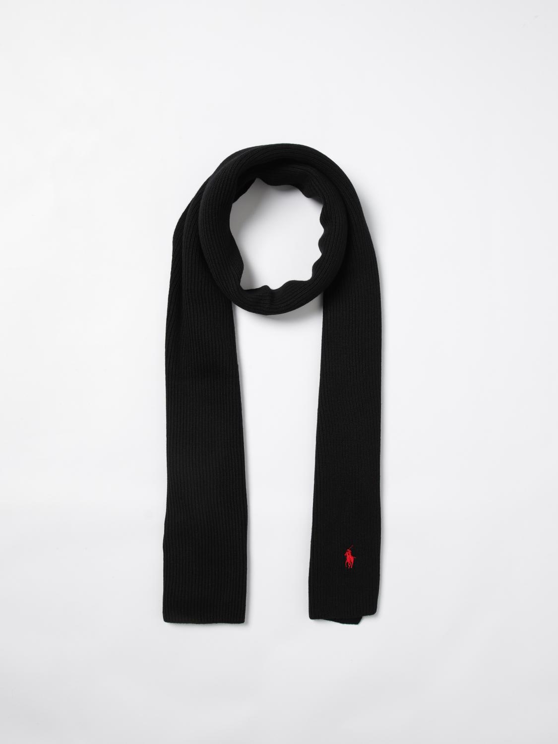 POLO RALPH LAUREN SCARF: Scarf men Polo Ralph Lauren, Black - Img 2