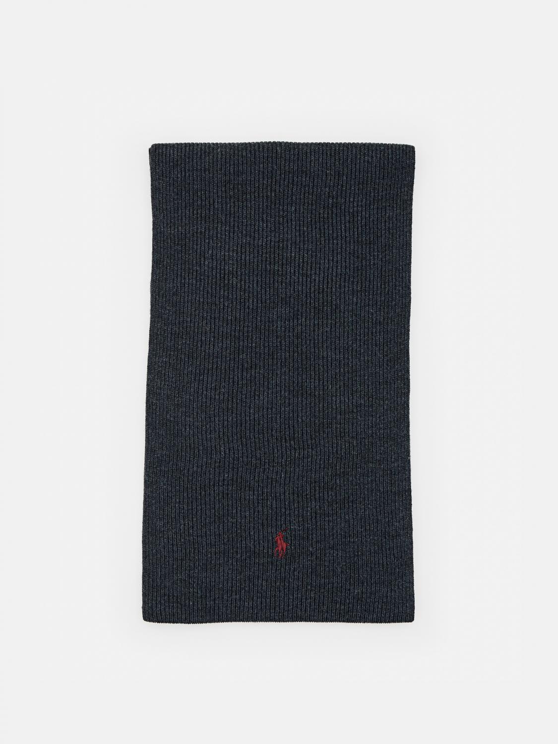 POLO RALPH LAUREN SCARF: Scarf men Polo Ralph Lauren, Mouse Grey - Img 1