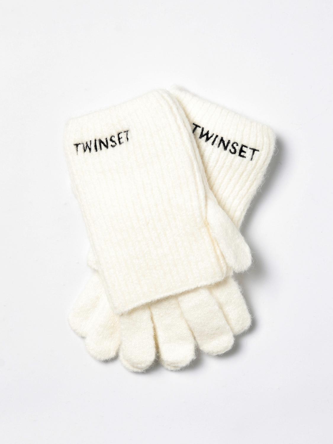 TWINSET GANTS: Gants enfant Twinset, Blanc - Img 1