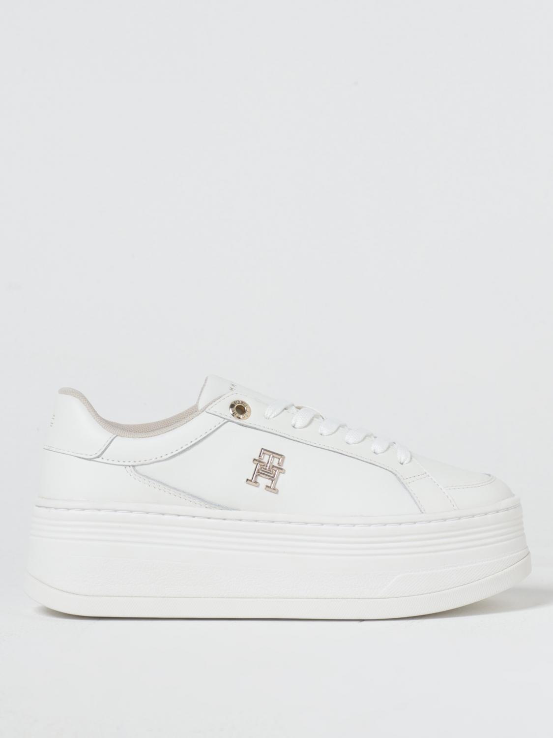 TOMMY HILFIGER SNEAKERS: Sneakers Tommy Hilfiger in pelle , Bianco - Img 1