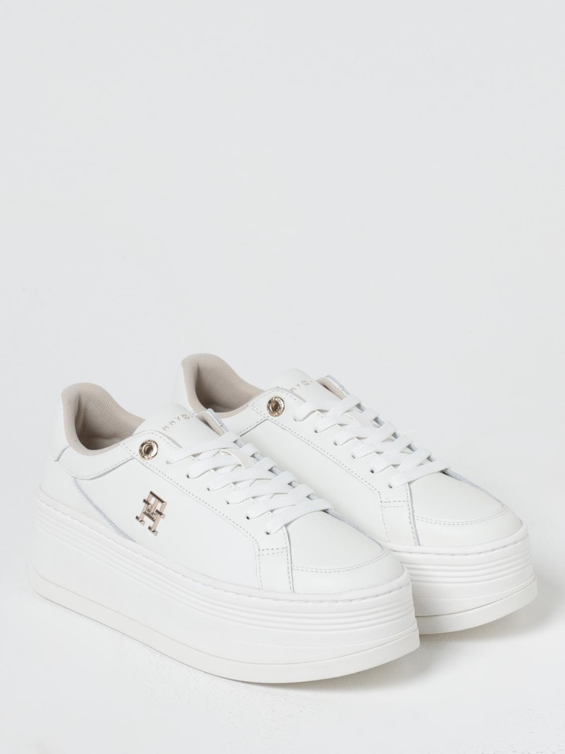 TOMMY HILFIGER SNEAKERS: Sneakers Tommy Hilfiger in pelle , Bianco - Img 2