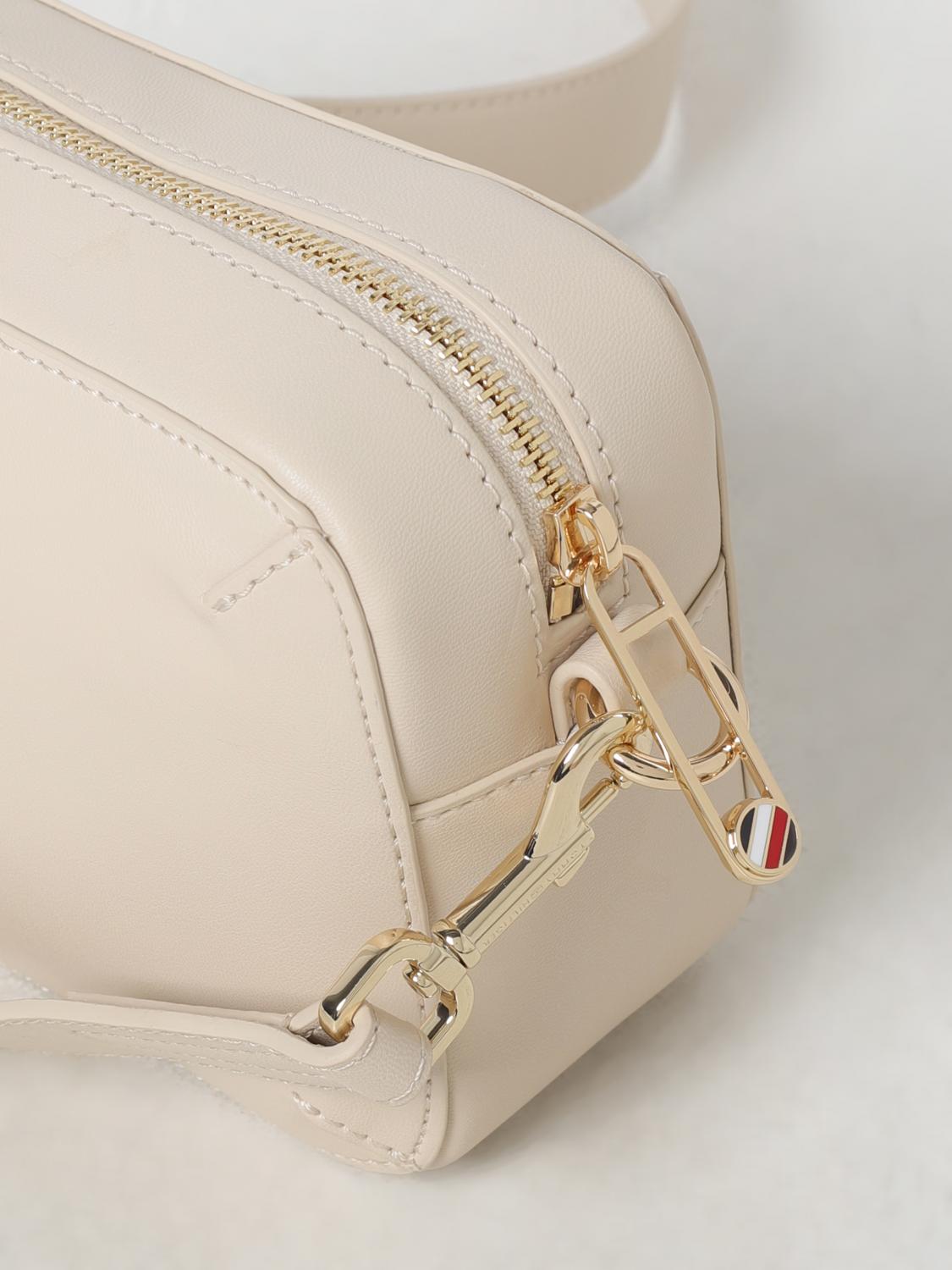 TOMMY HILFIGER CROSSBODY BAGS: Shoulder bag woman Tommy Hilfiger, Beige - Img 3