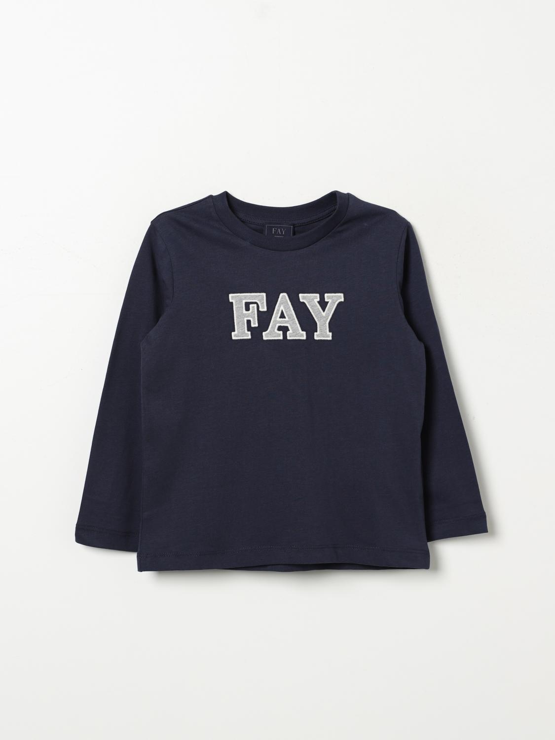 FAY JUNIOR T-SHIRT: T-shirt kids Fay Junior, Blue - Img 1