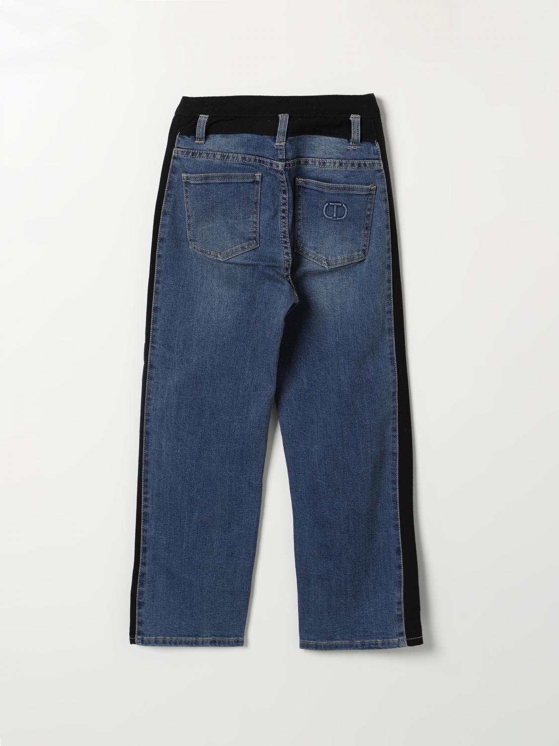 TWINSET JEANS: Pantalon enfant Twinset, Bleu - Img 2