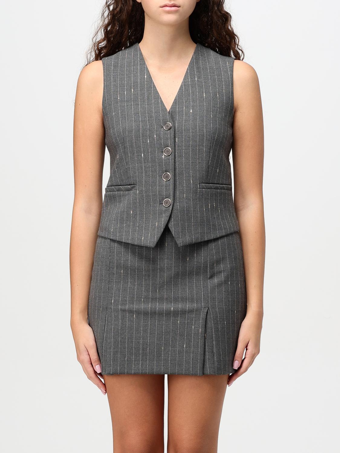 SIMONA CORSELLINI WAISTCOAT: Simona Corsellini women's vest, Grey - Img 1