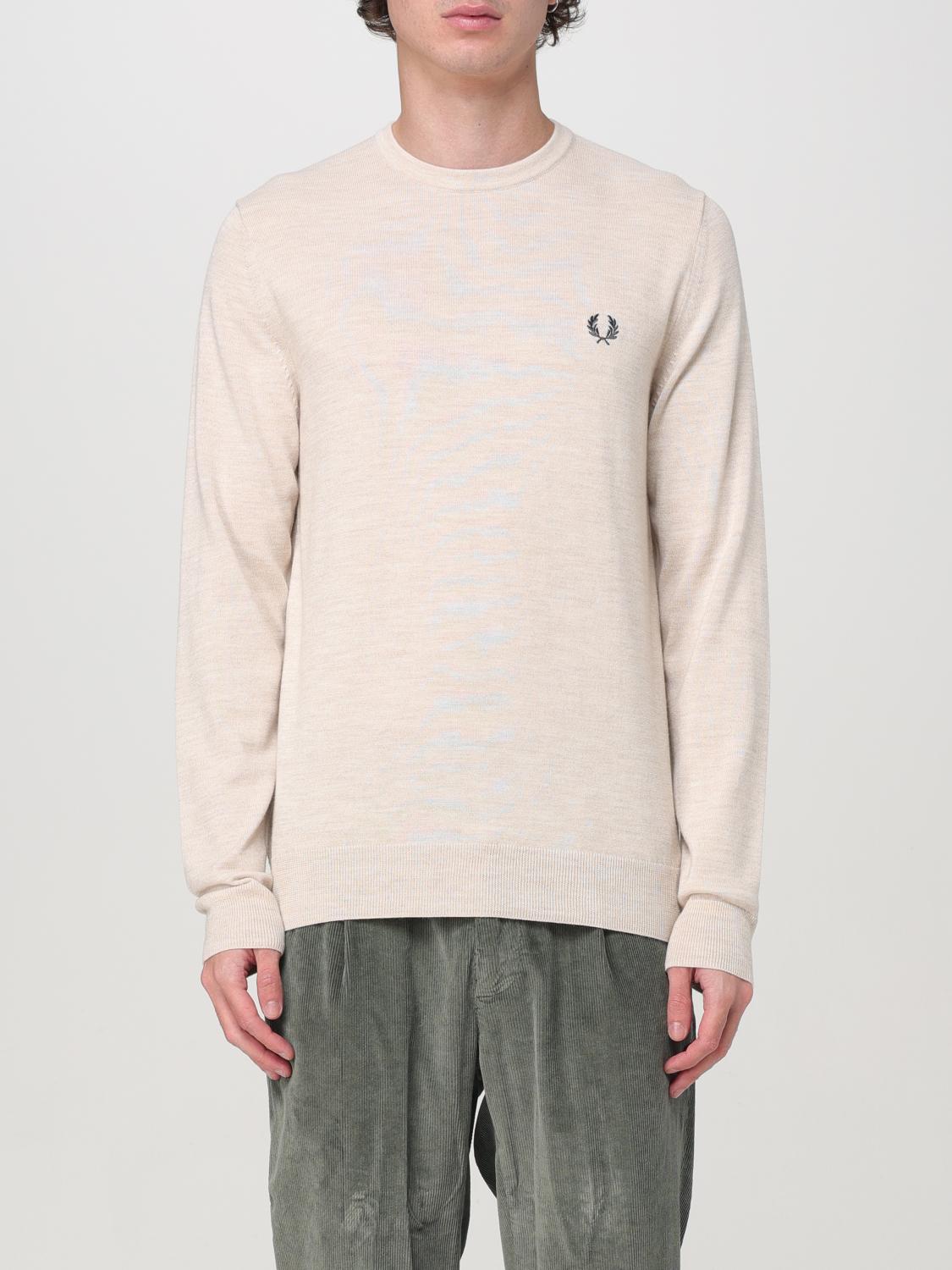 FRED PERRY SWEATER: Sweater men Fred Perry, Beige - Img 1