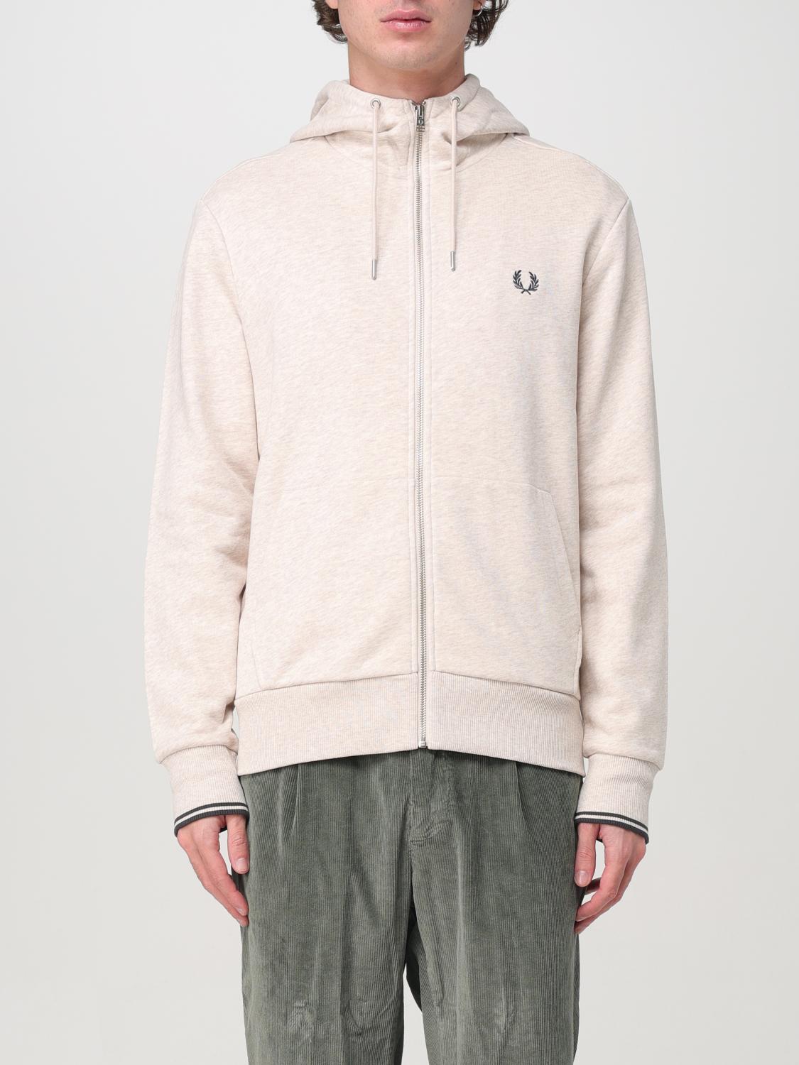 FRED PERRY スウェットシャツ: セーター メンズ Fred Perry, ベージュ - Img 1