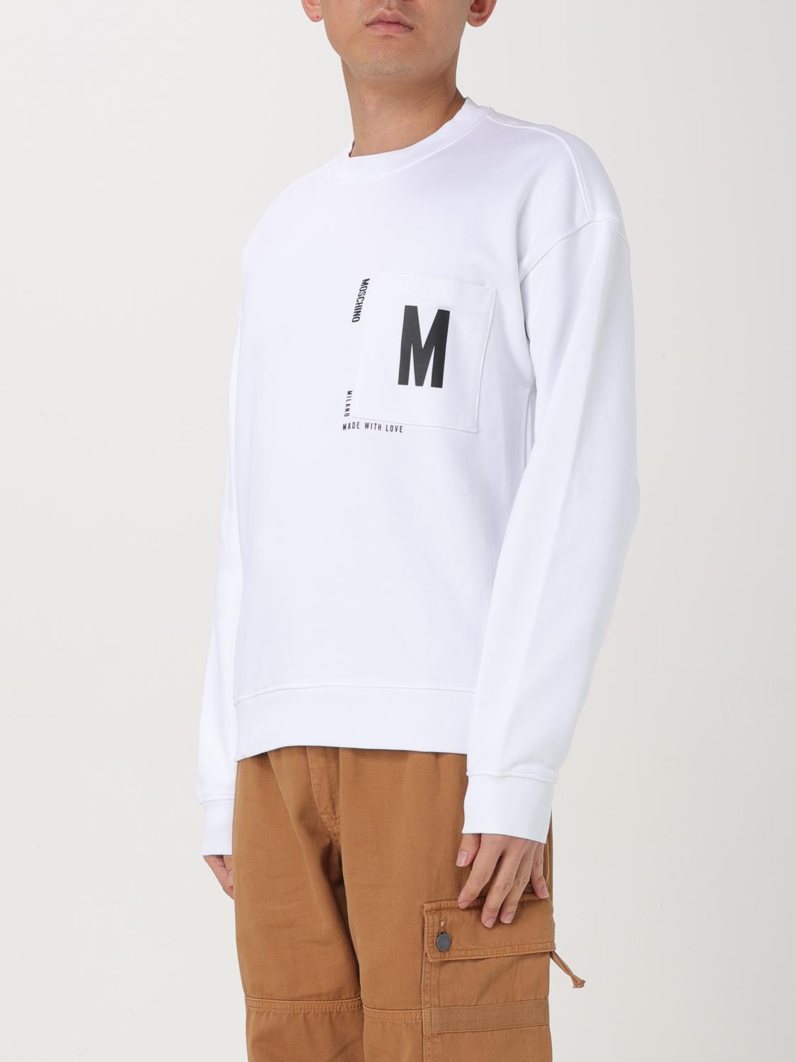 MOSCHINO COUTURE SWEATSHIRT: Pull homme Moschino Couture, Blanc - Img 4