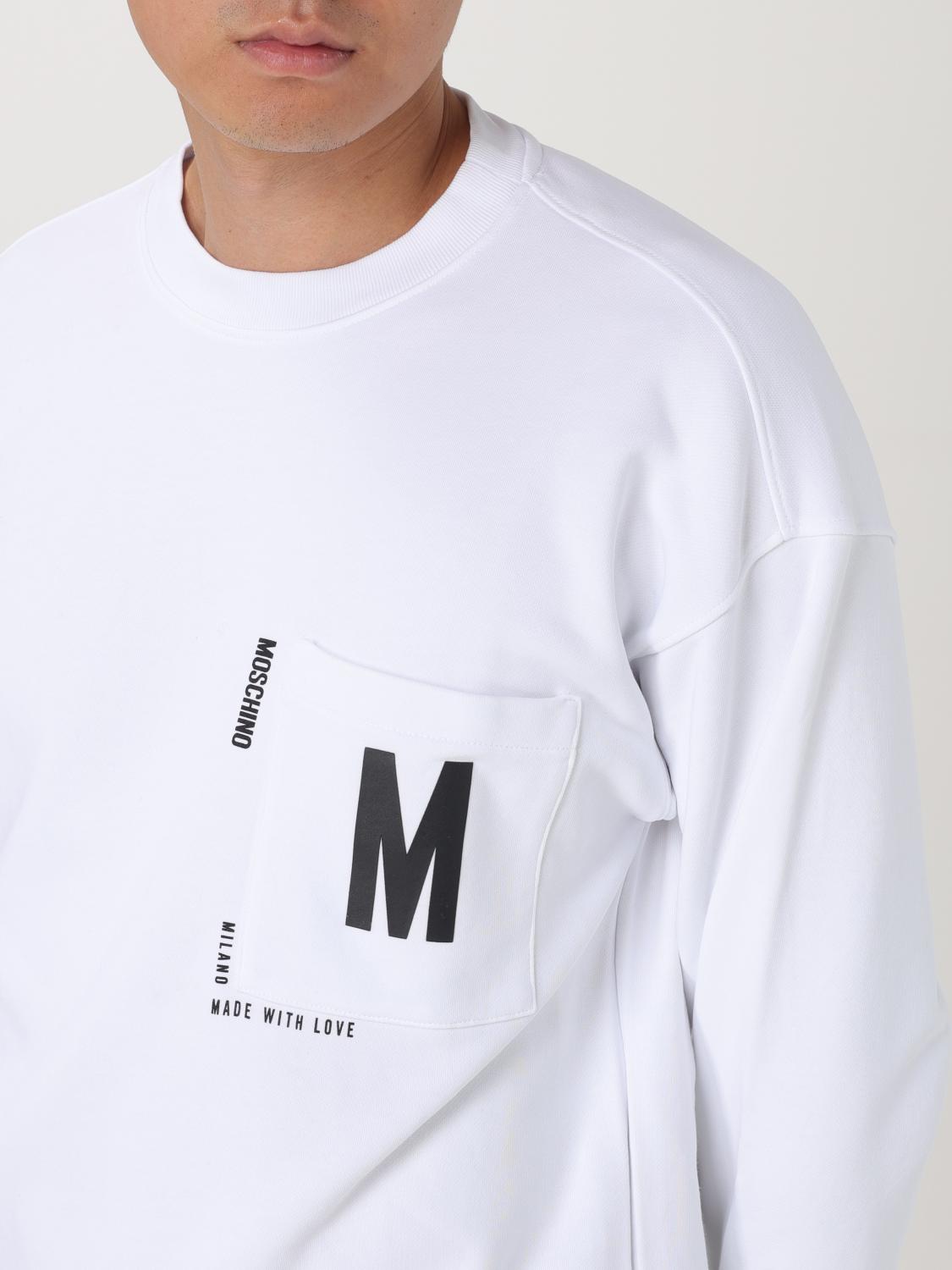 MOSCHINO COUTURE SUDADERA: Jersey hombre Moschino Couture, Blanco - Img 5