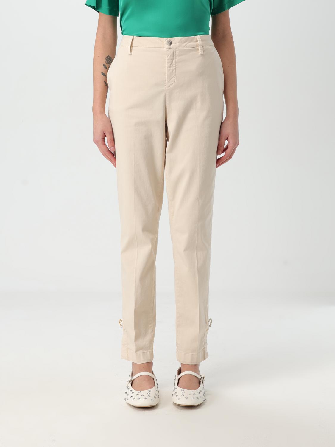 LIU JO PANTS: Pants woman Liu Jo, Beige - Img 1