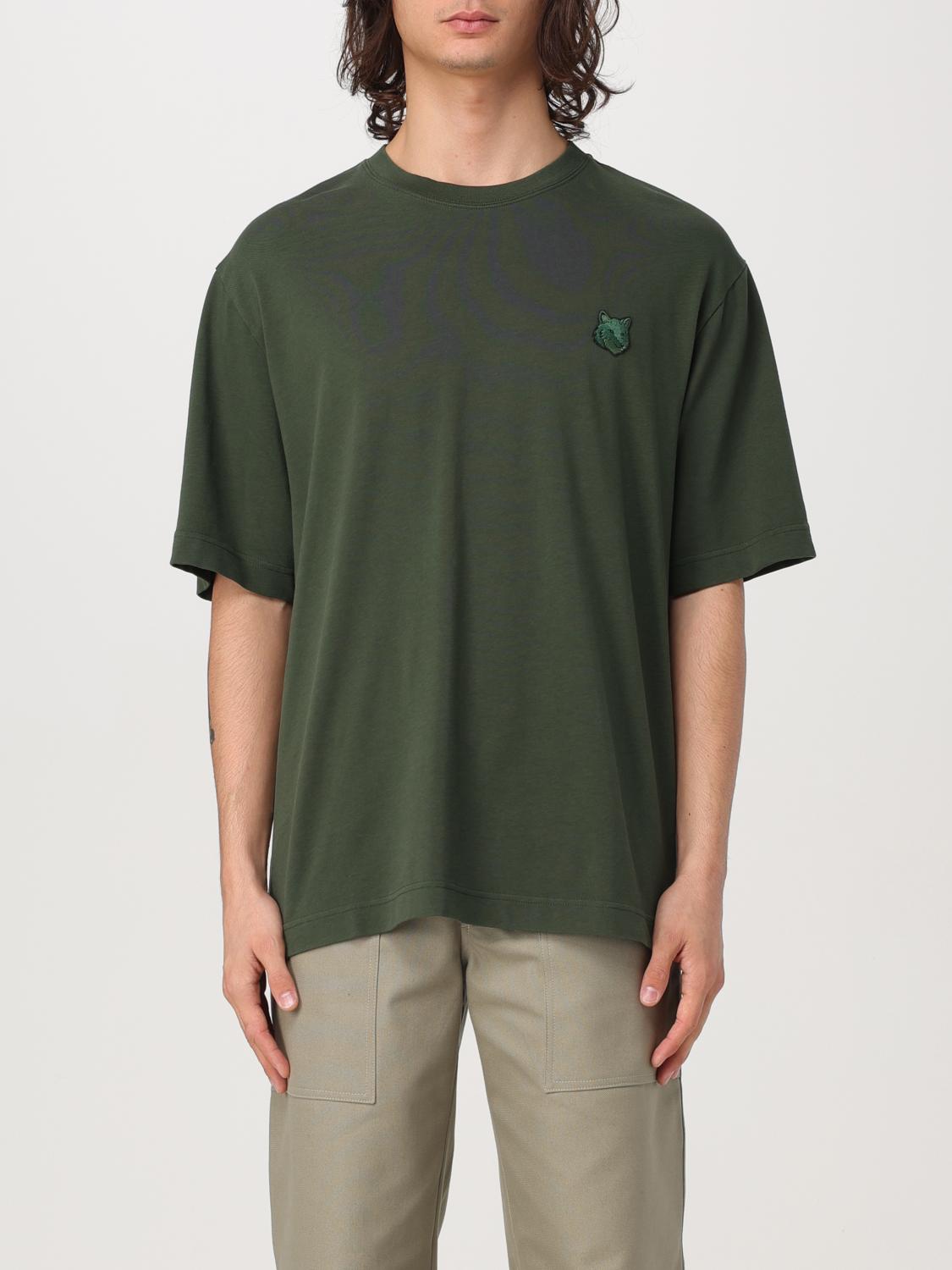 MAISON KITSUNÉ T-SHIRT: T-shirt homme Maison KitsunÉ, Vert - Img 1