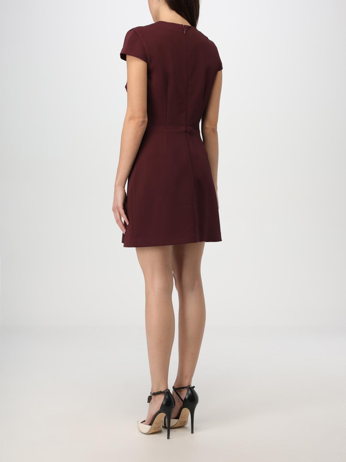 ELISABETTA FRANCHI DRESS: Dress woman Elisabetta Franchi, Burgundy - Img 2