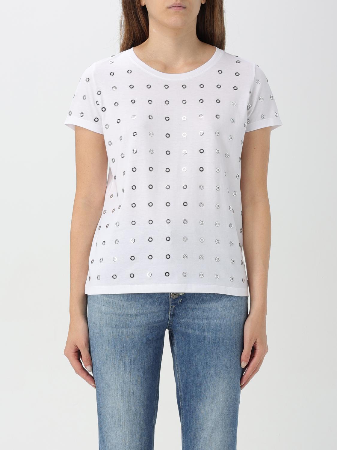 Giglio T-shirt con occhielli metallici Dondup