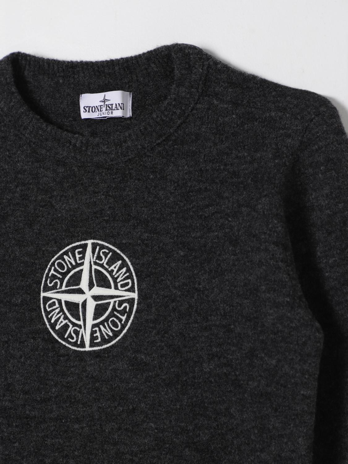 STONE ISLAND JUNIOR SWEATER: Sweater kids Stone Island Junior, Grey - Img 3