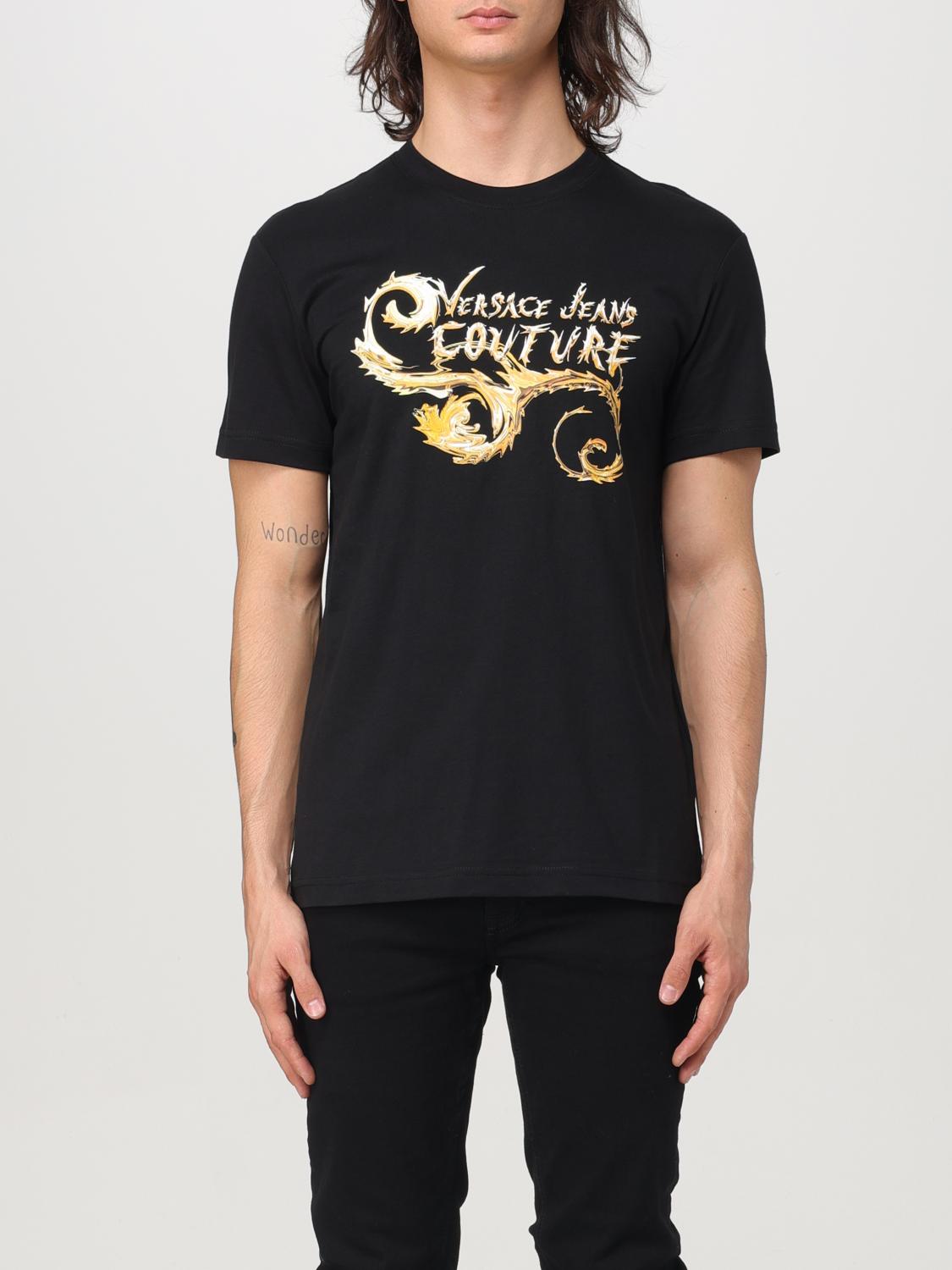 VERSACE JEANS COUTURE CAMISETA: Camiseta hombre Versace Jeans Couture, Negro - Img 1