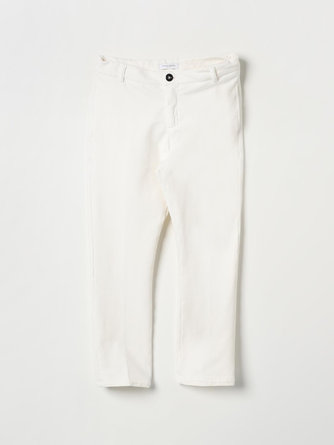 PAOLO PECORA PANTS: Pants kids Paolo Pecora, White - Img 1