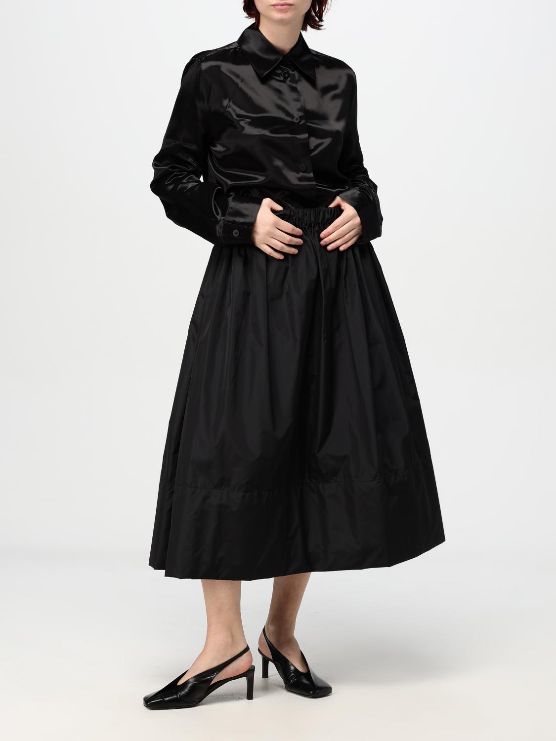 JIL SANDER CAMICIA: Camicia Jil Sander in raso , Nero - Img 2