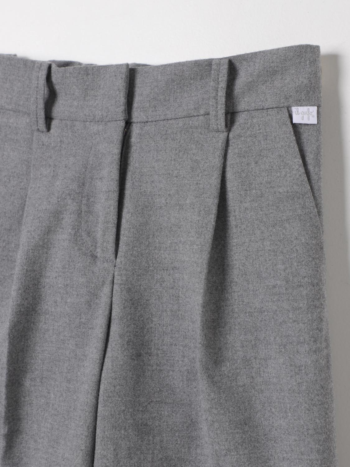 IL GUFO PANTALON: Pantalon enfant Il Gufo, Gris - Img 3