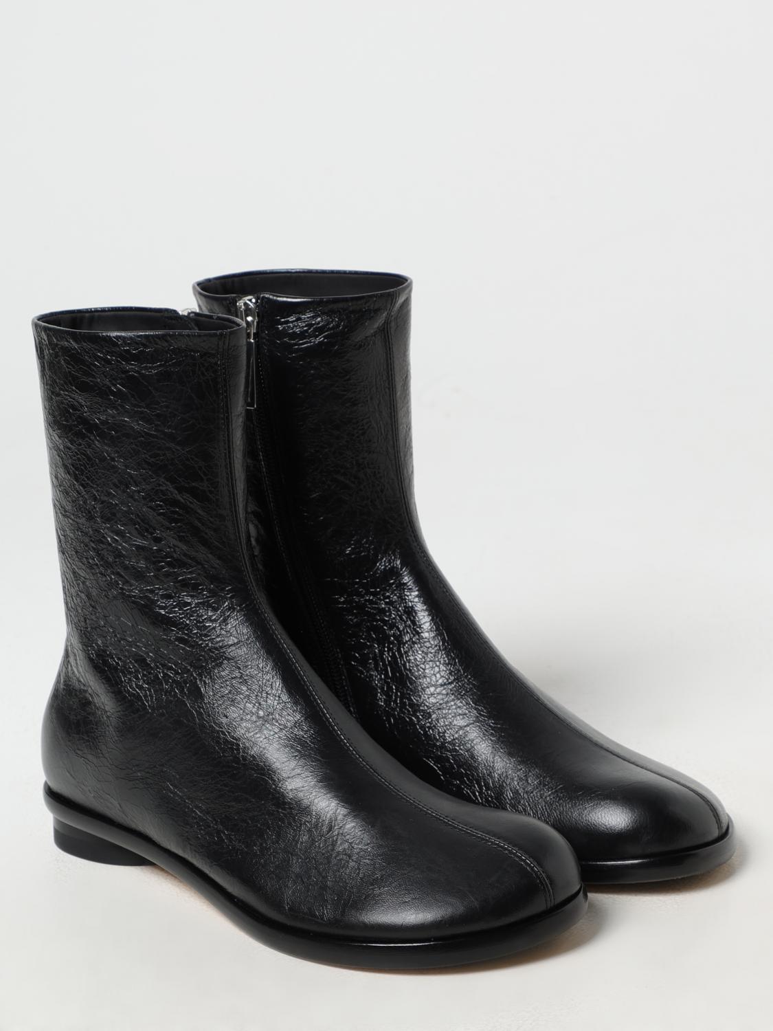 MATTIA CAPEZZANI FLAT ANKLE BOOTS: Boots woman Mattia Capezzani, Black - Img 2