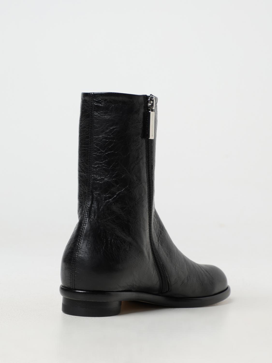 MATTIA CAPEZZANI FLAT ANKLE BOOTS: Boots woman Mattia Capezzani, Black - Img 3