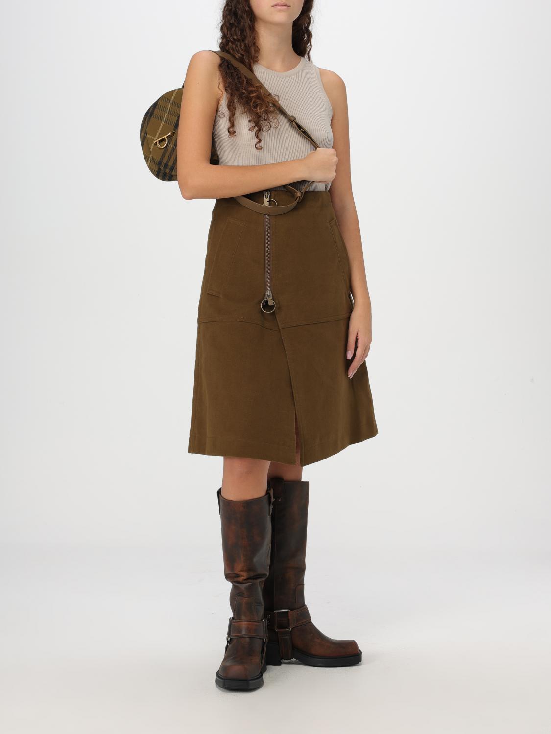 BURBERRY SKIRT: Skirt woman Burberry, Brown - Img 2