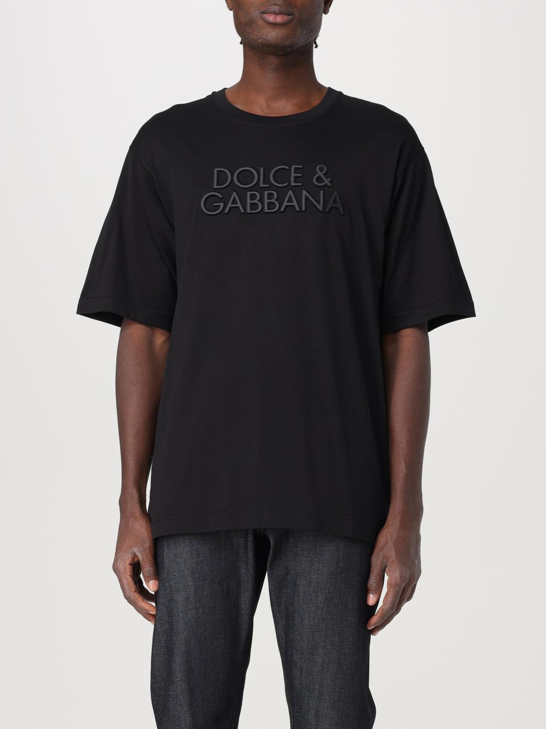 Giglio T-shirt Dolce & Gabbana in cotone con logo ricamato