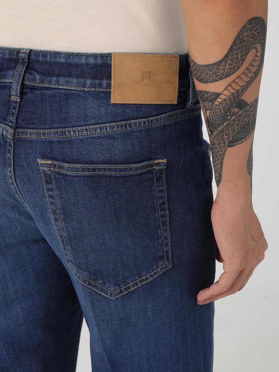 PT TORINO JEANS: Jeans hombre Pt Torino, Azul Oscuro - Img 3